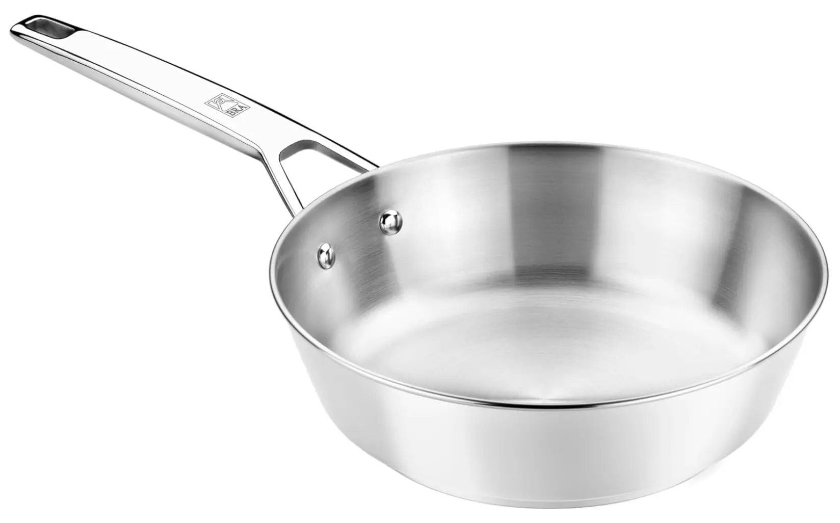 BRA Signature Sartén Honda 24 cm - Acero Inoxidable 18/10