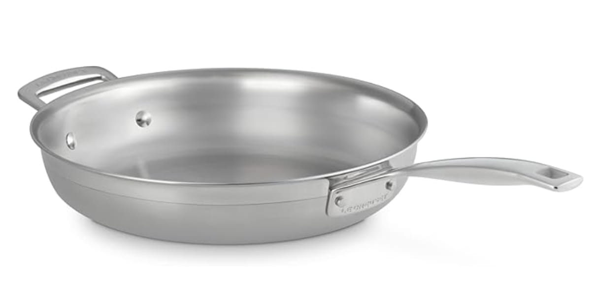 Le Creuset 3-Ply Sartén Acero Inoxidable Multicapa Reforzada con Titanio - 24 cm