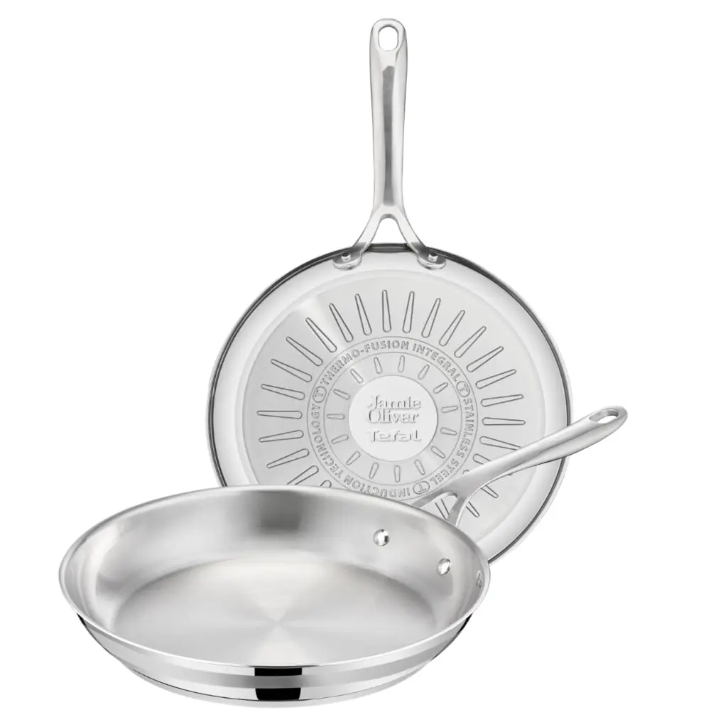 Tefal Jamie Oliver Smart Cook Set de Sartenes de Acero Inoxidable