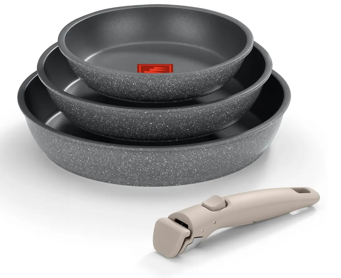 Monix One Click Pietra Set de 3 Sartenes Apilables 20/24/26 cm